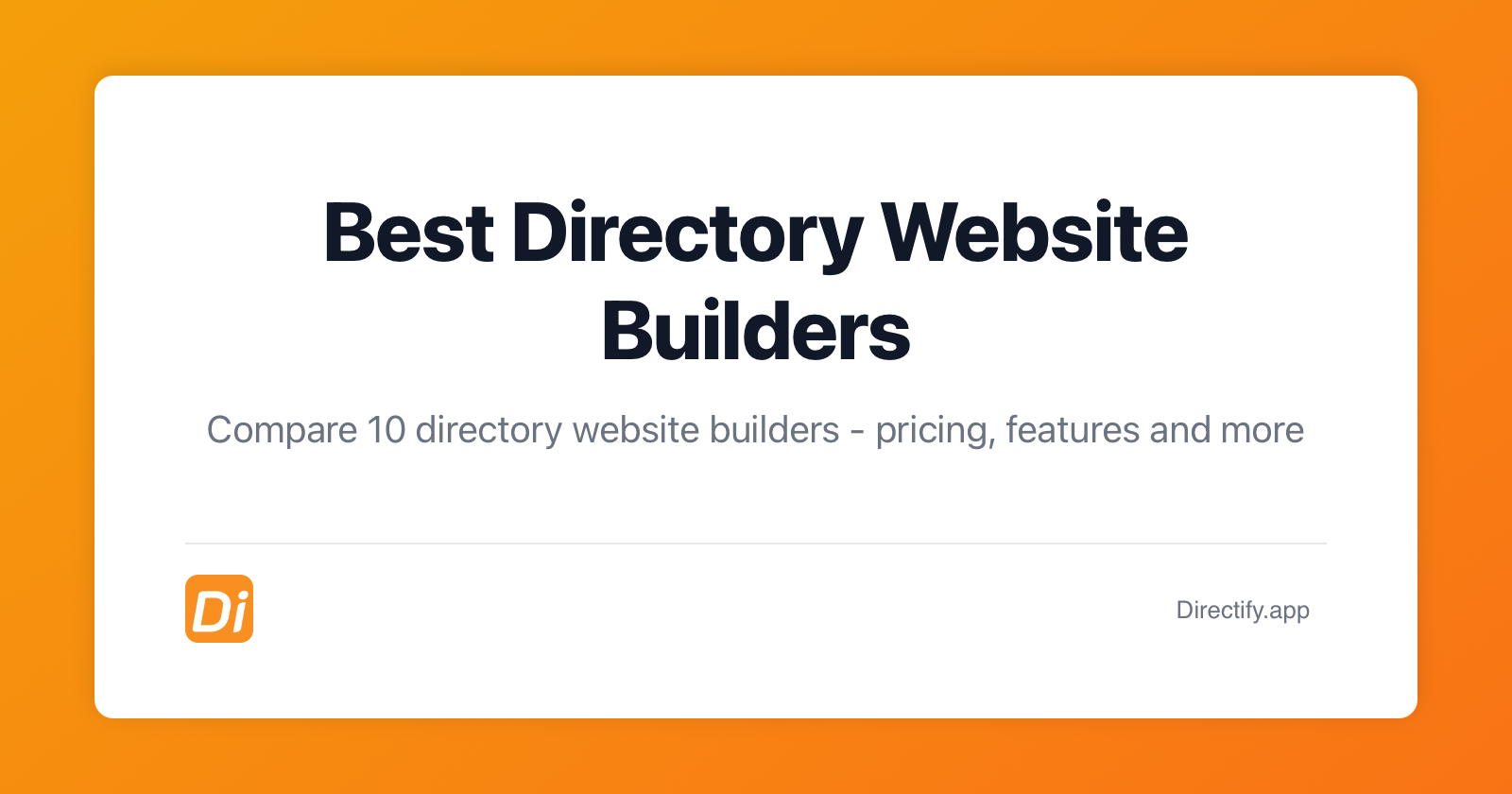 Best Directory Website Builders in 2026