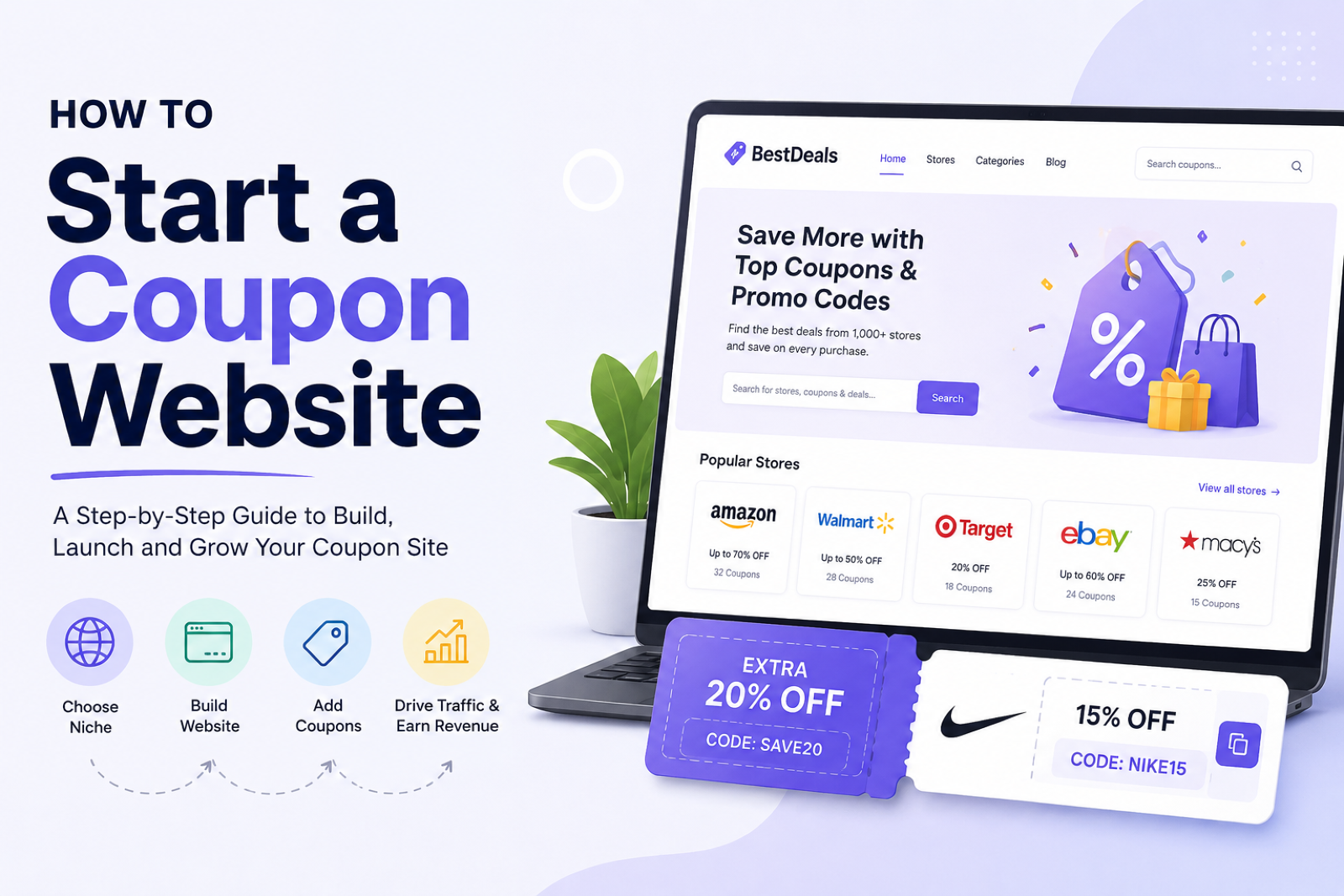 How to Start a Coupon Website in 2026 (Without Giving Groupon a Cut)