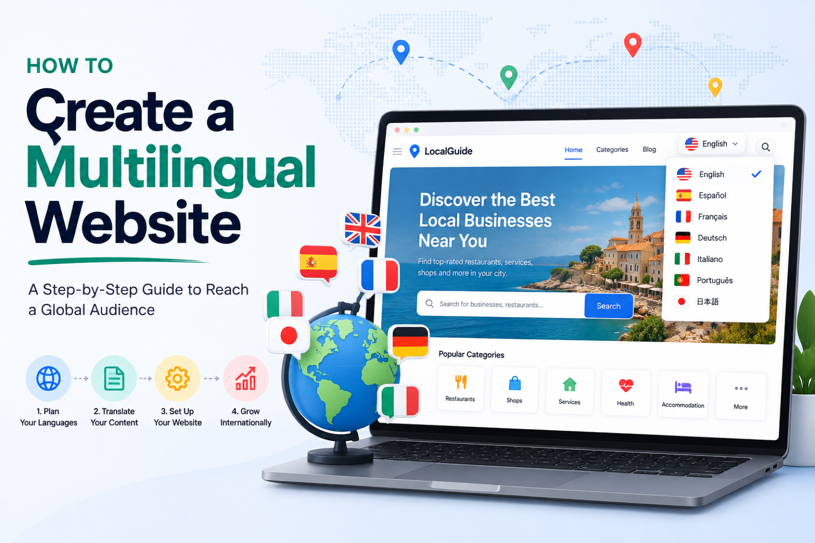 How to Create a Multilingual Website That Ranks in Every Language (Directory Guide)