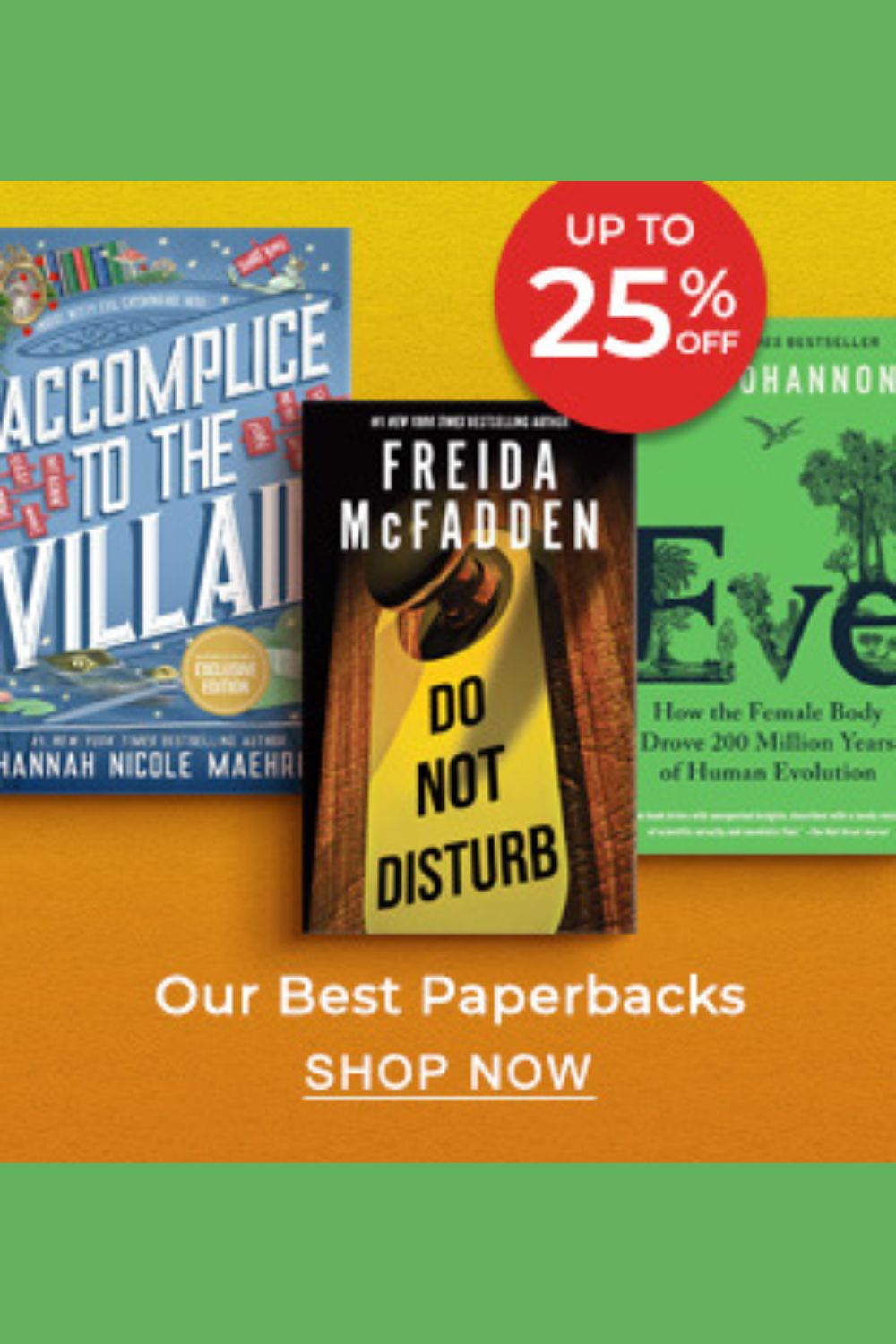 25% Off B&N's Best Paperbacks