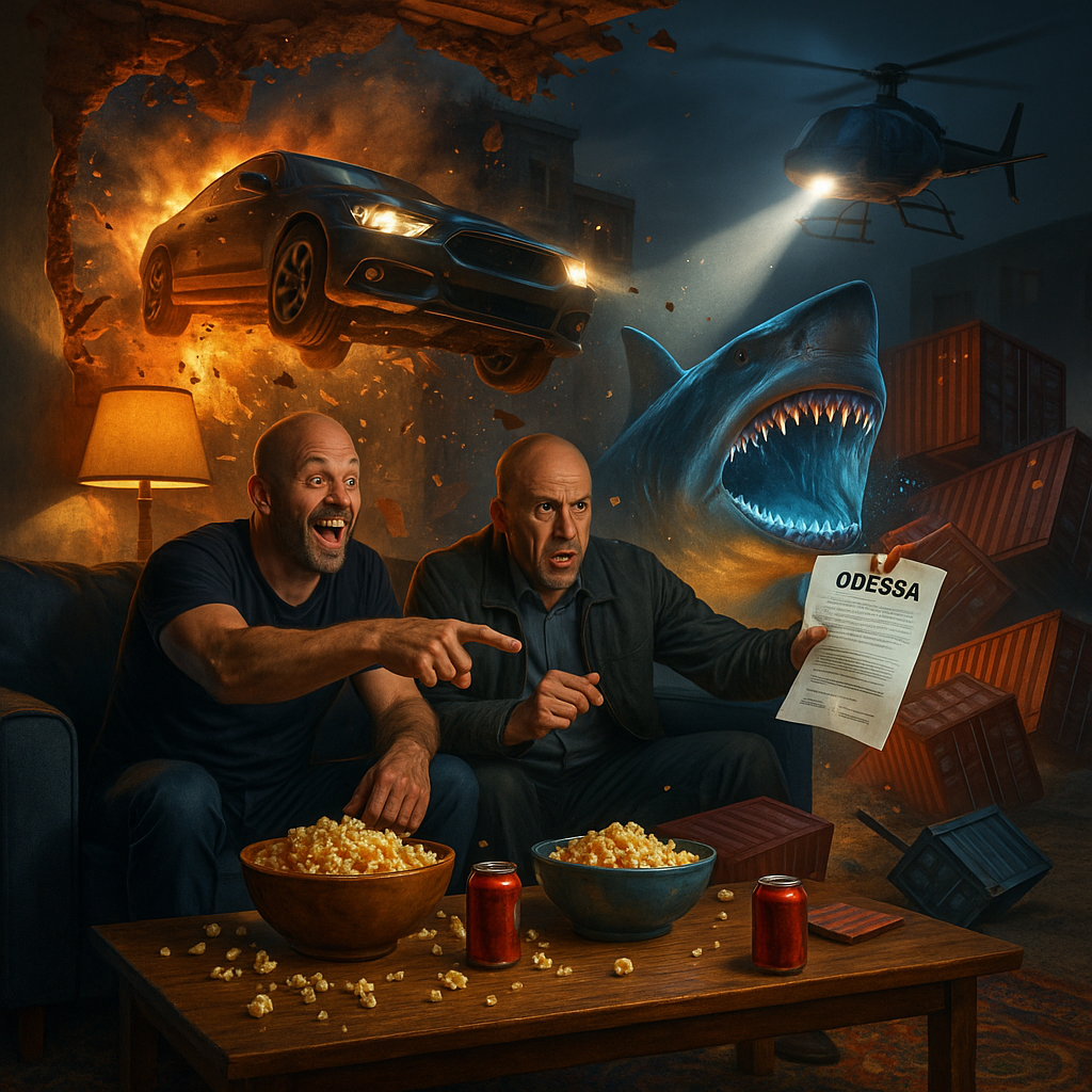 Movie Night Madness: When Jason Statham Meets Electric Sharks