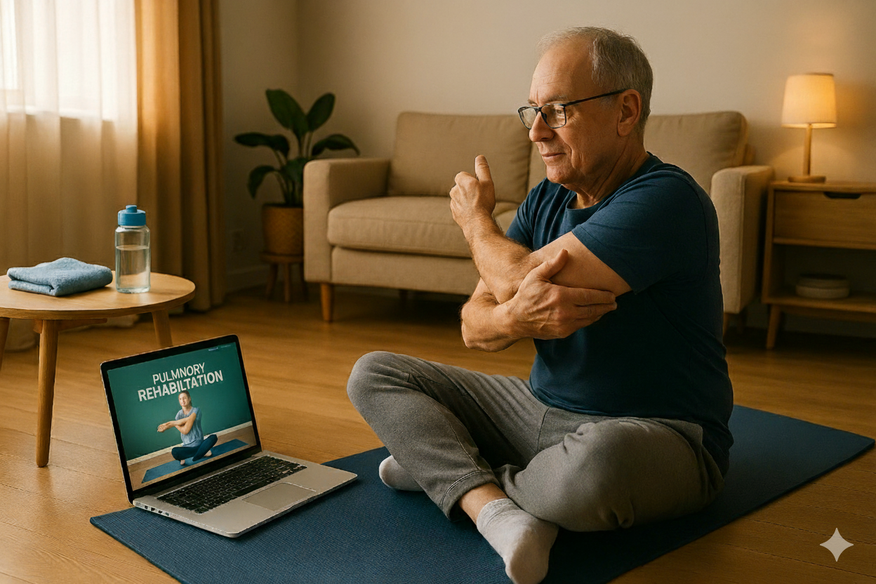 Virtual Pulmonary Rehabilitation for COPD: Complete Guide to At-Home Exercise Programs