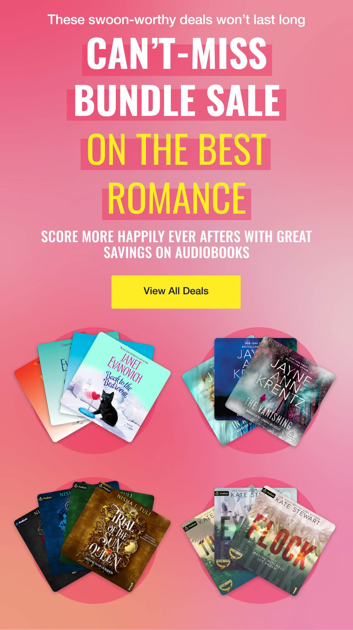 Huge Romance Audiobook Bundle Sale - Oct 2025