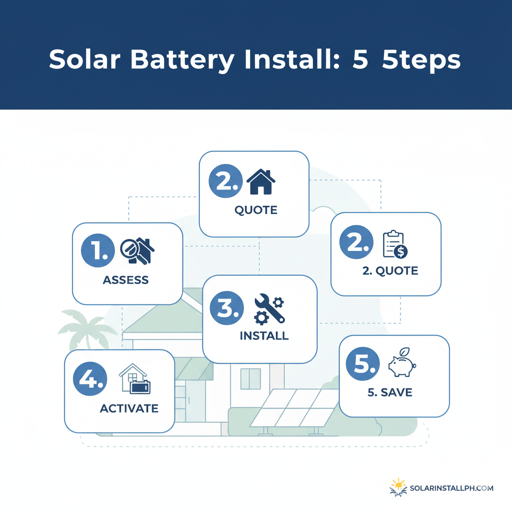 Solar Battery Install: 5 Steps