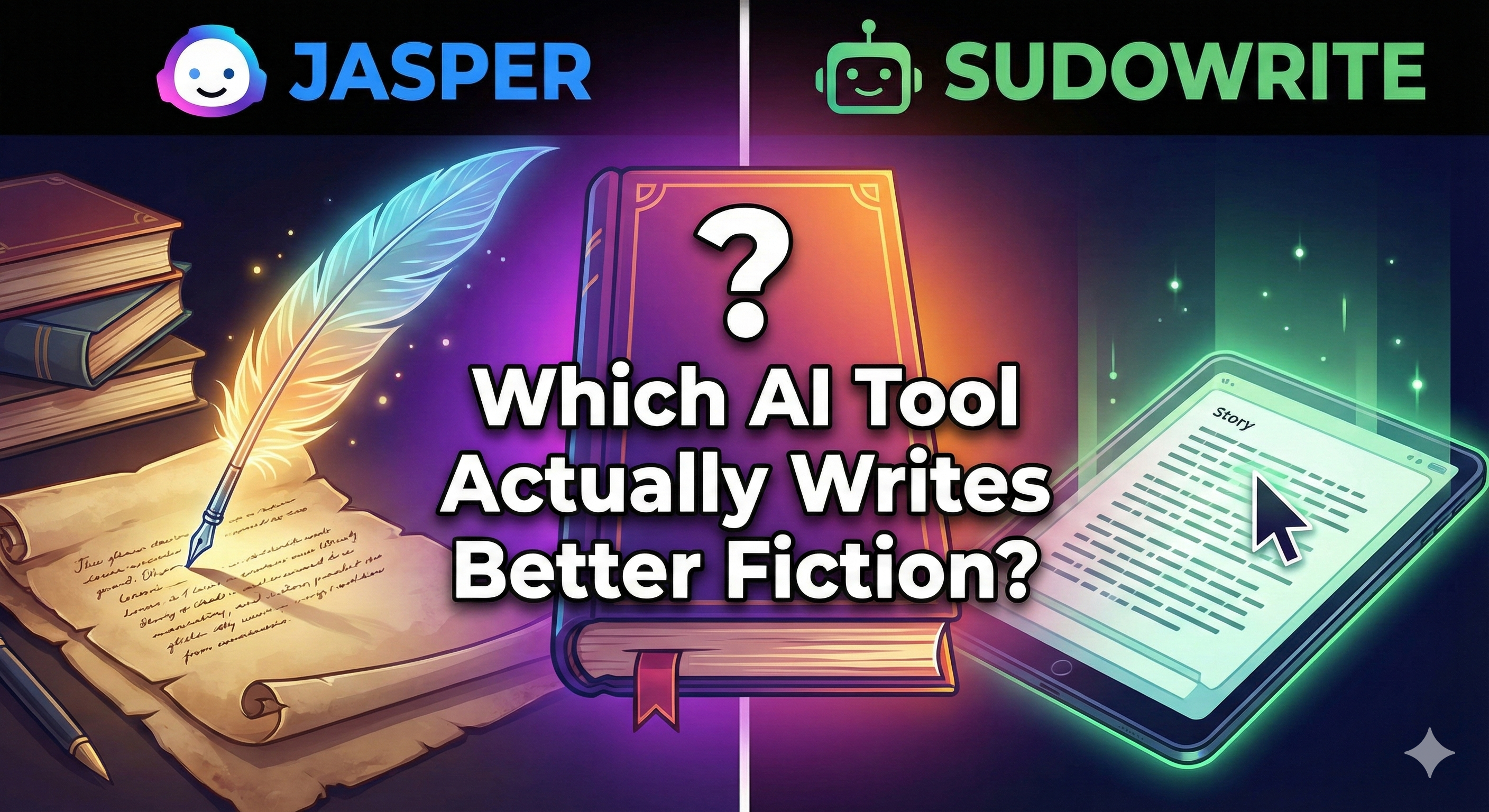 Jasper vs. Sudowrite: Which AI Tool Actually Writes Better Fiction?