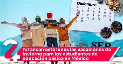 Educación anuncia el periodo vacacional de invierno 2025