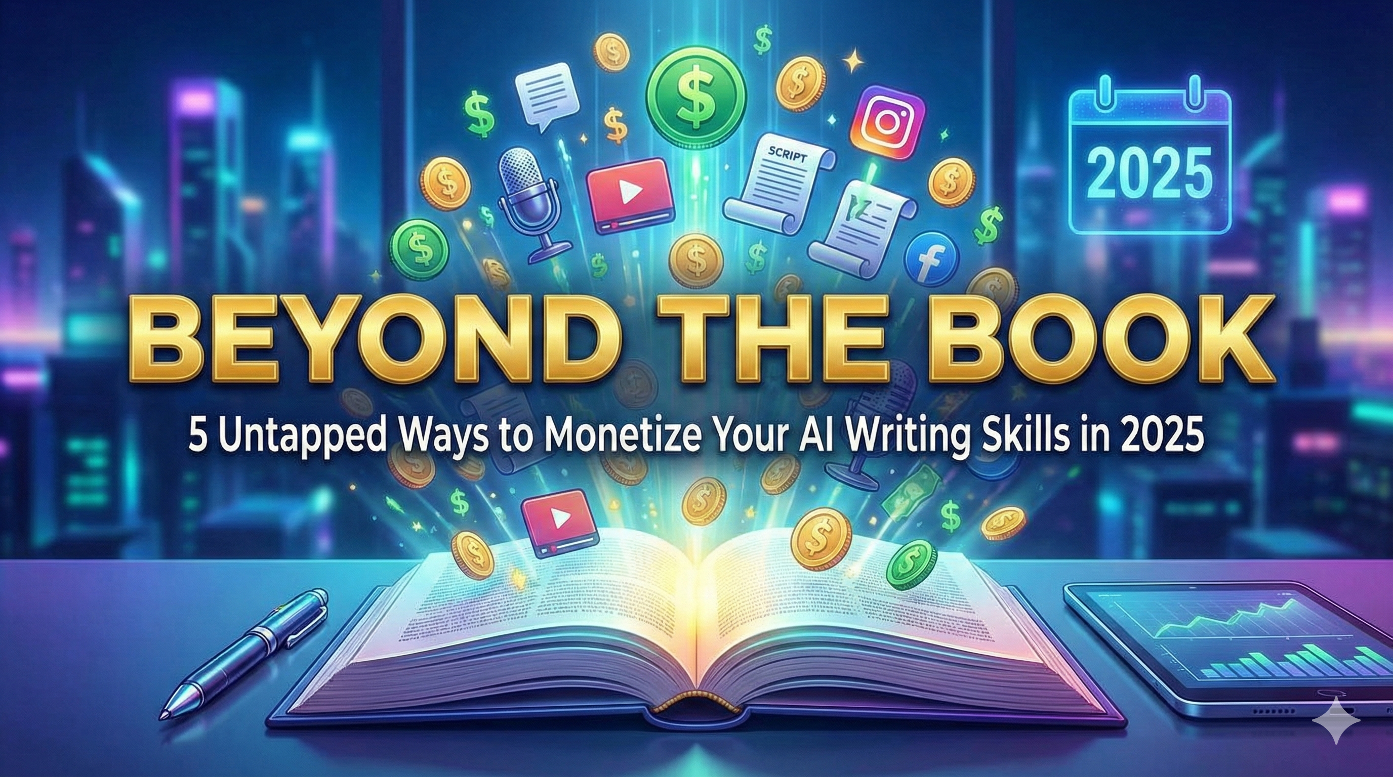 Beyond the Book: 5 Untapped Ways to Monetize Your AI Writing Skills in 2025