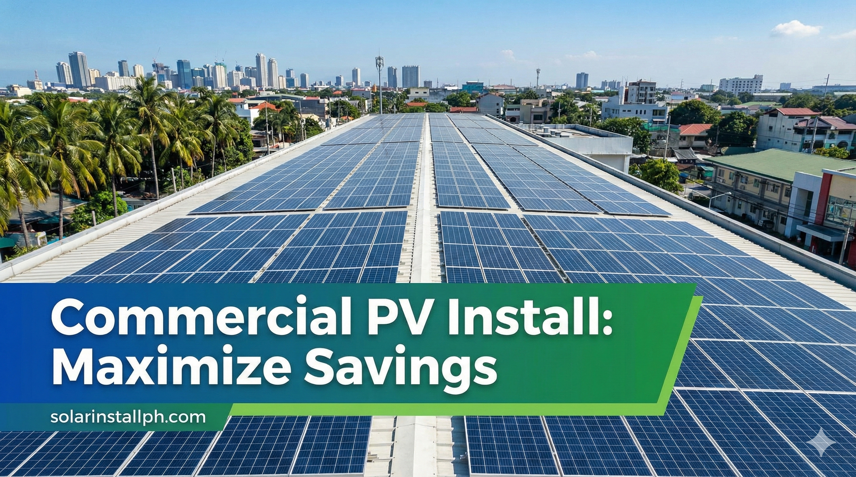 Commercial PV Install: Maximize Savings