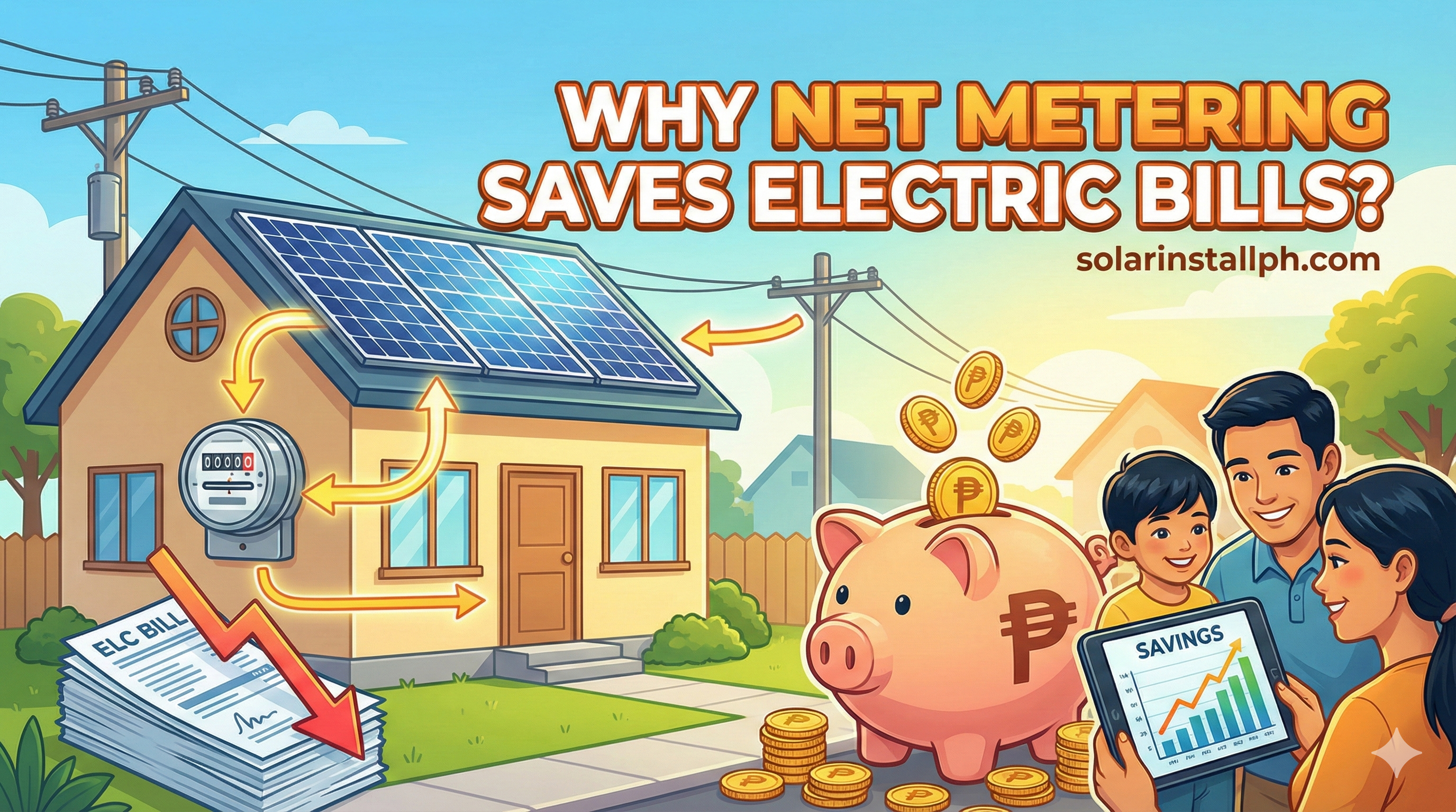 Why Net Metering Saves Electric Bills?