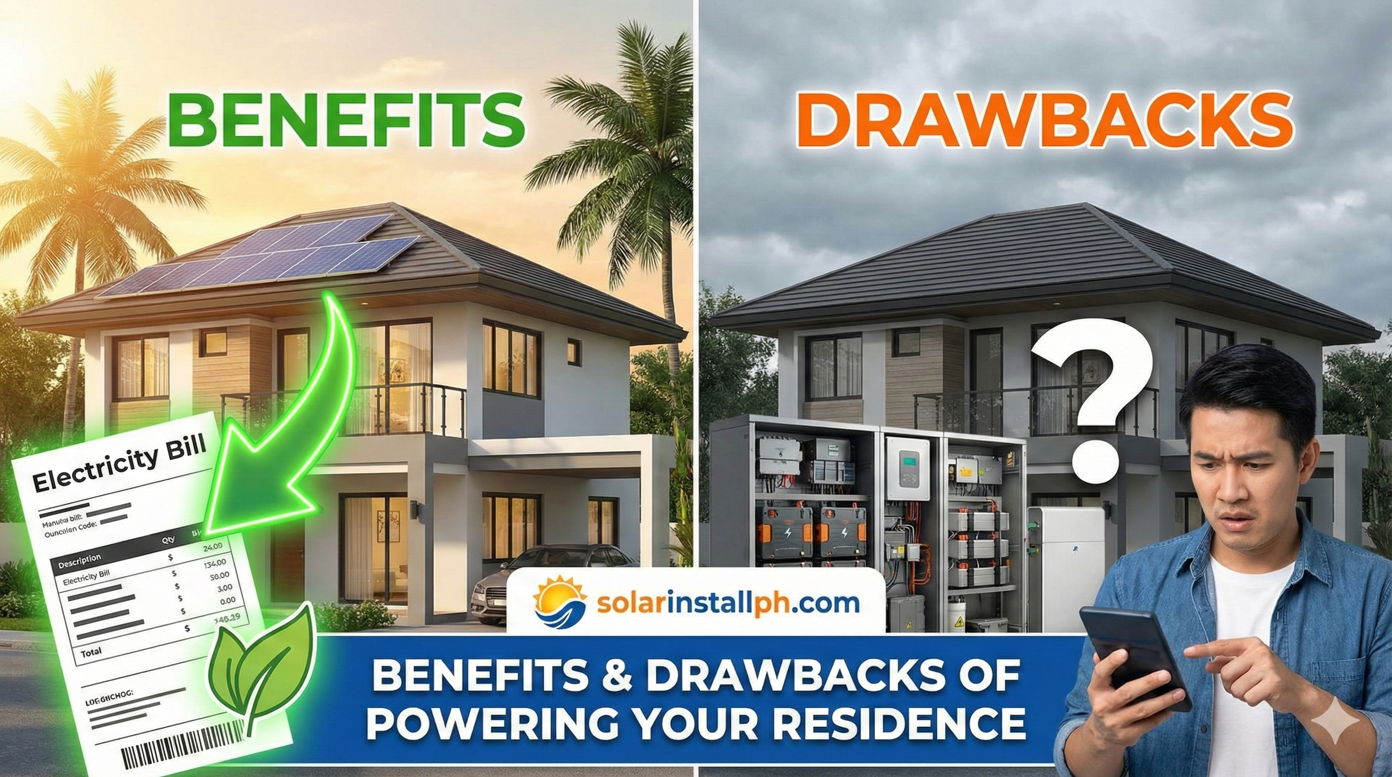 Benefits & Drawbacks of Powering Your Residence