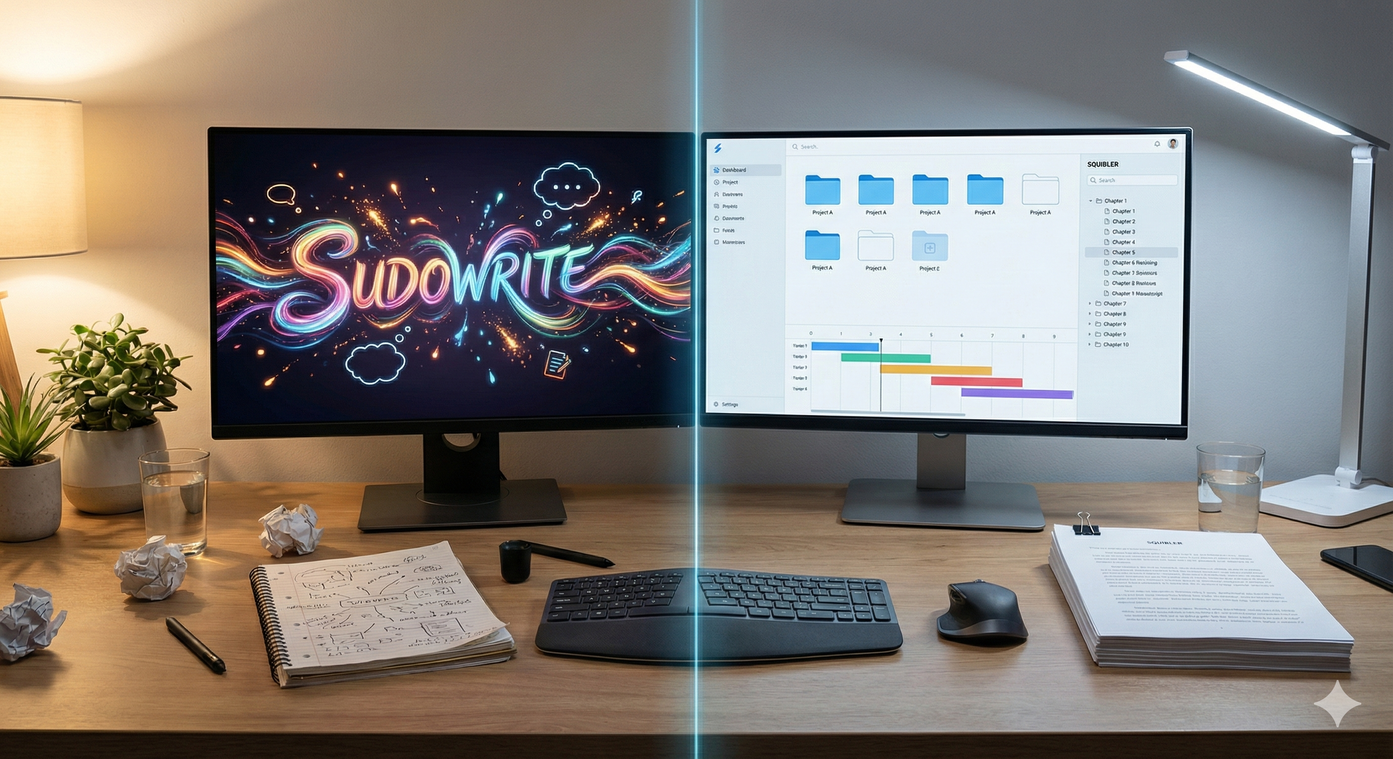 Squibler vs. Sudowrite: Do You Need a Writing Partner or a Project Manager?