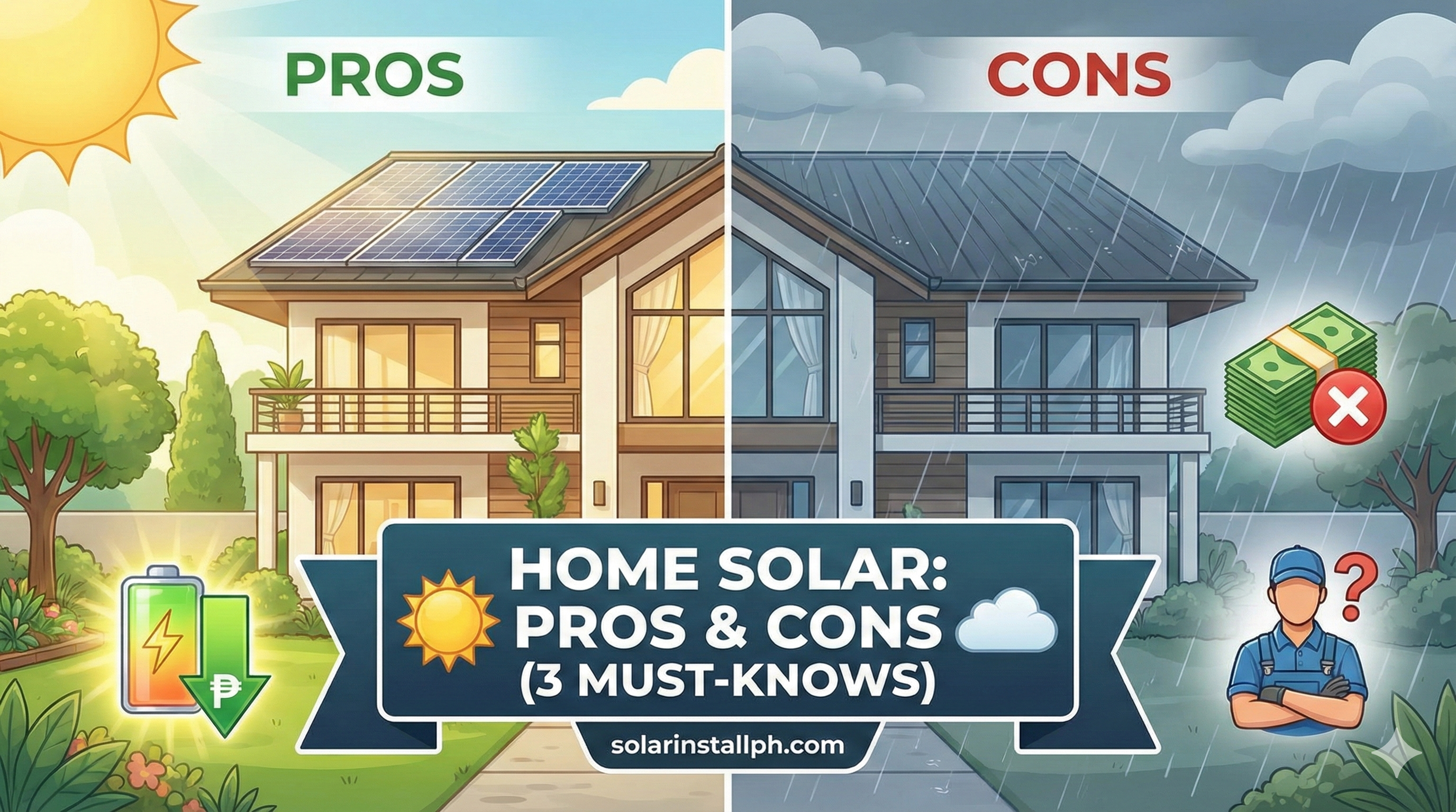 Home Solar: Pros & Cons (3 Must-Knows)