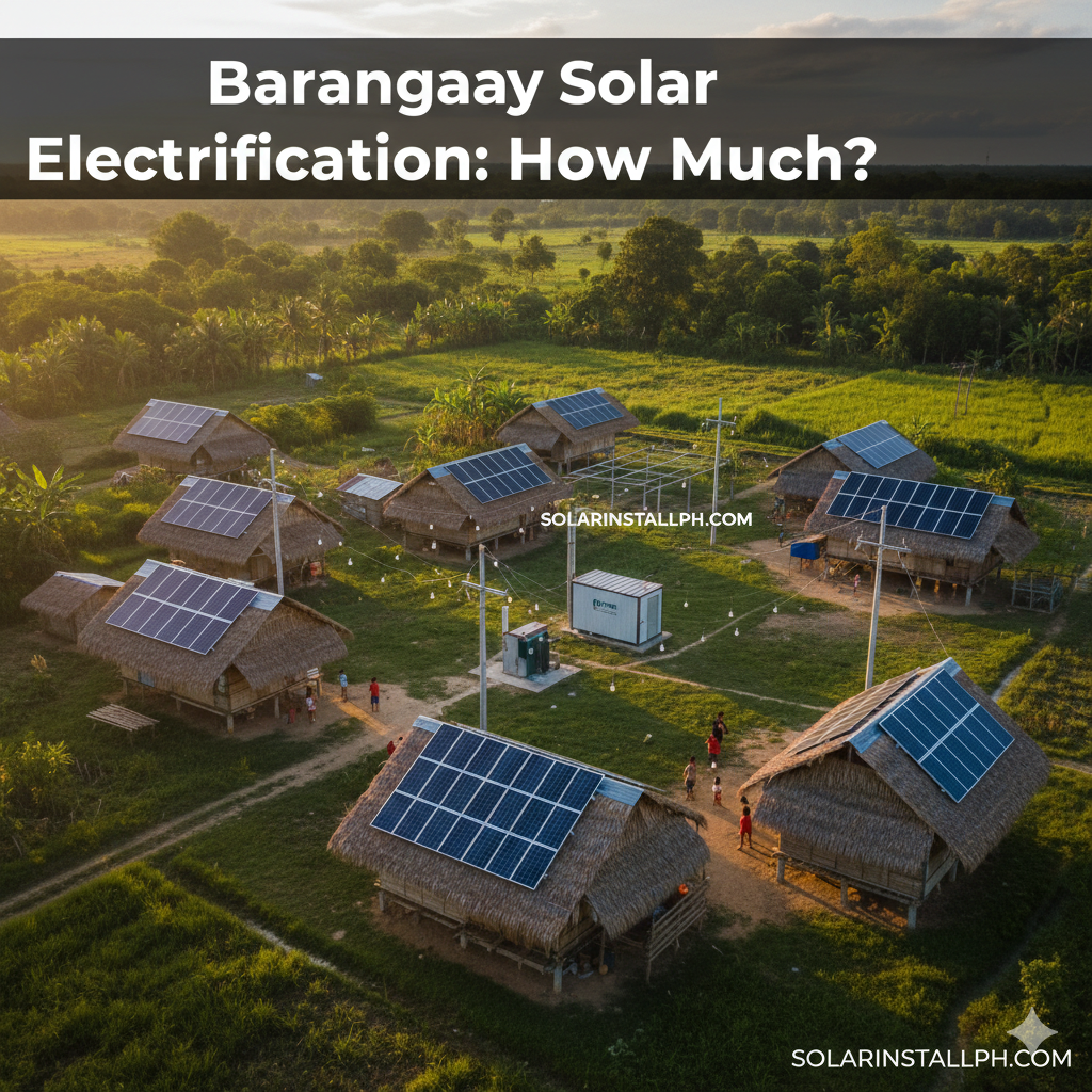 Barangay Solar Electrification: How Much?