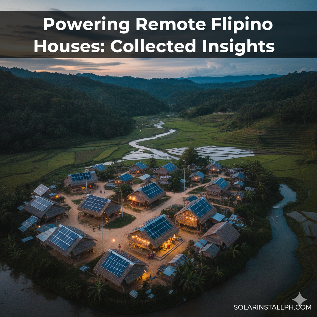 Powering Remote Filipino Houses: Collected Insights