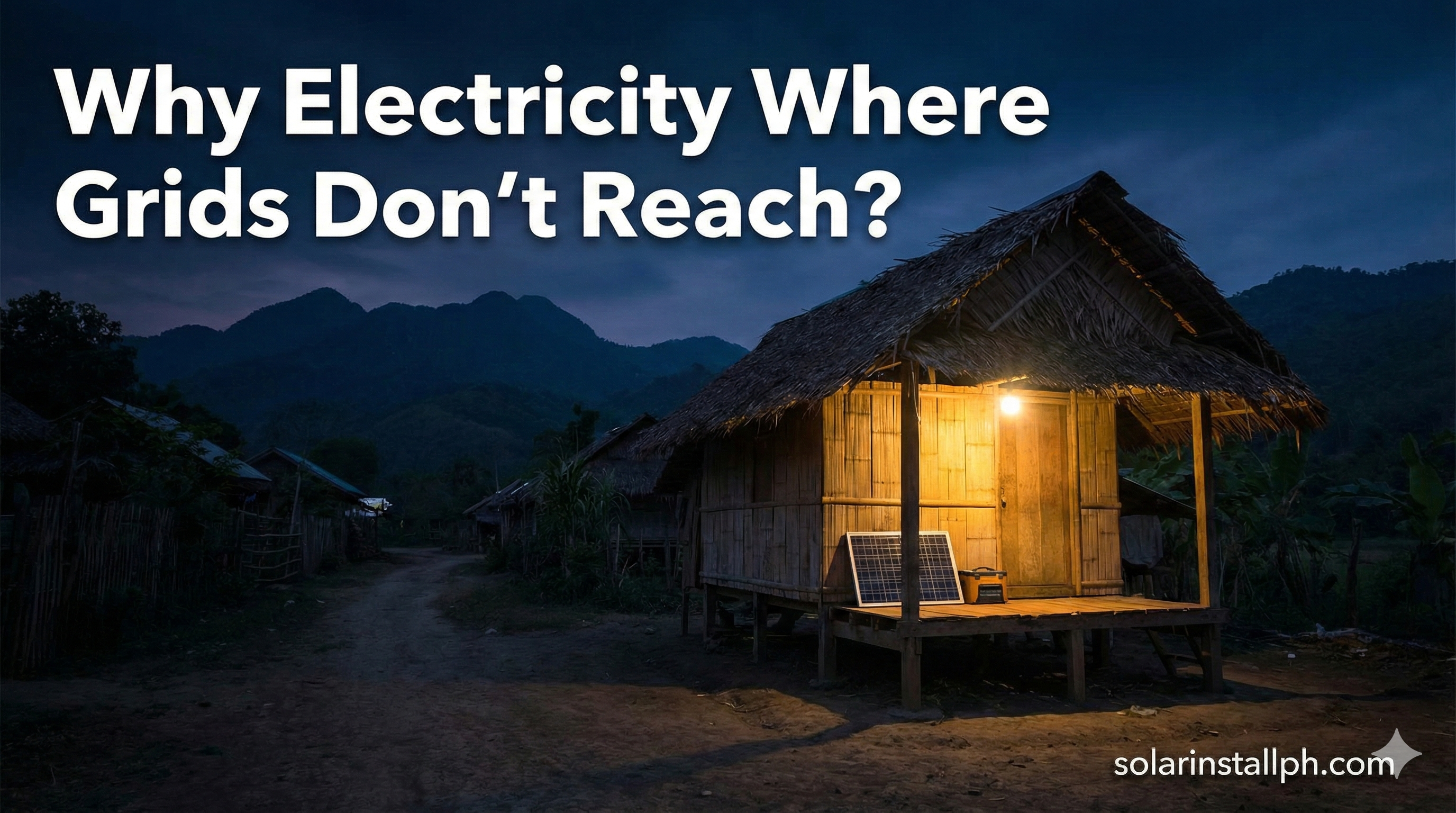 Why Electricity Where Grids Don't Reach?