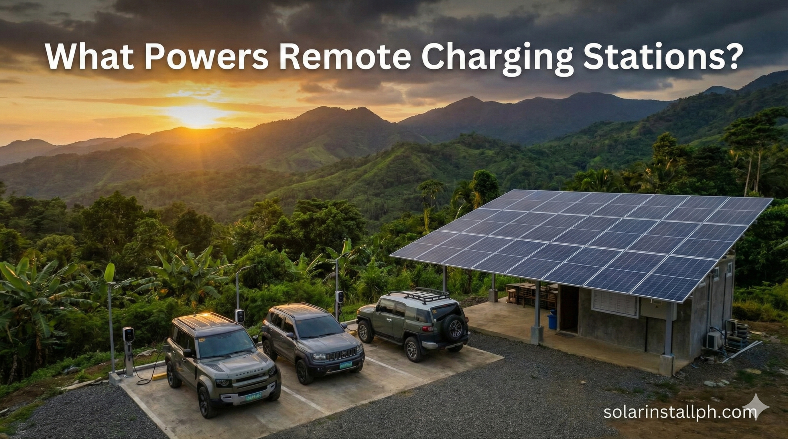 What Powers Remote Charging Stations?