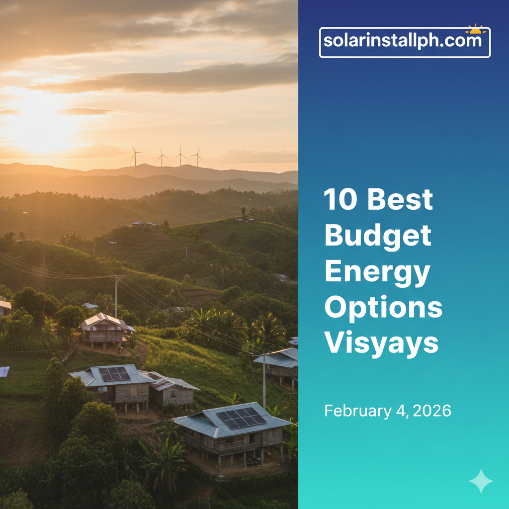 10 Best Budget Energy Options Visayas