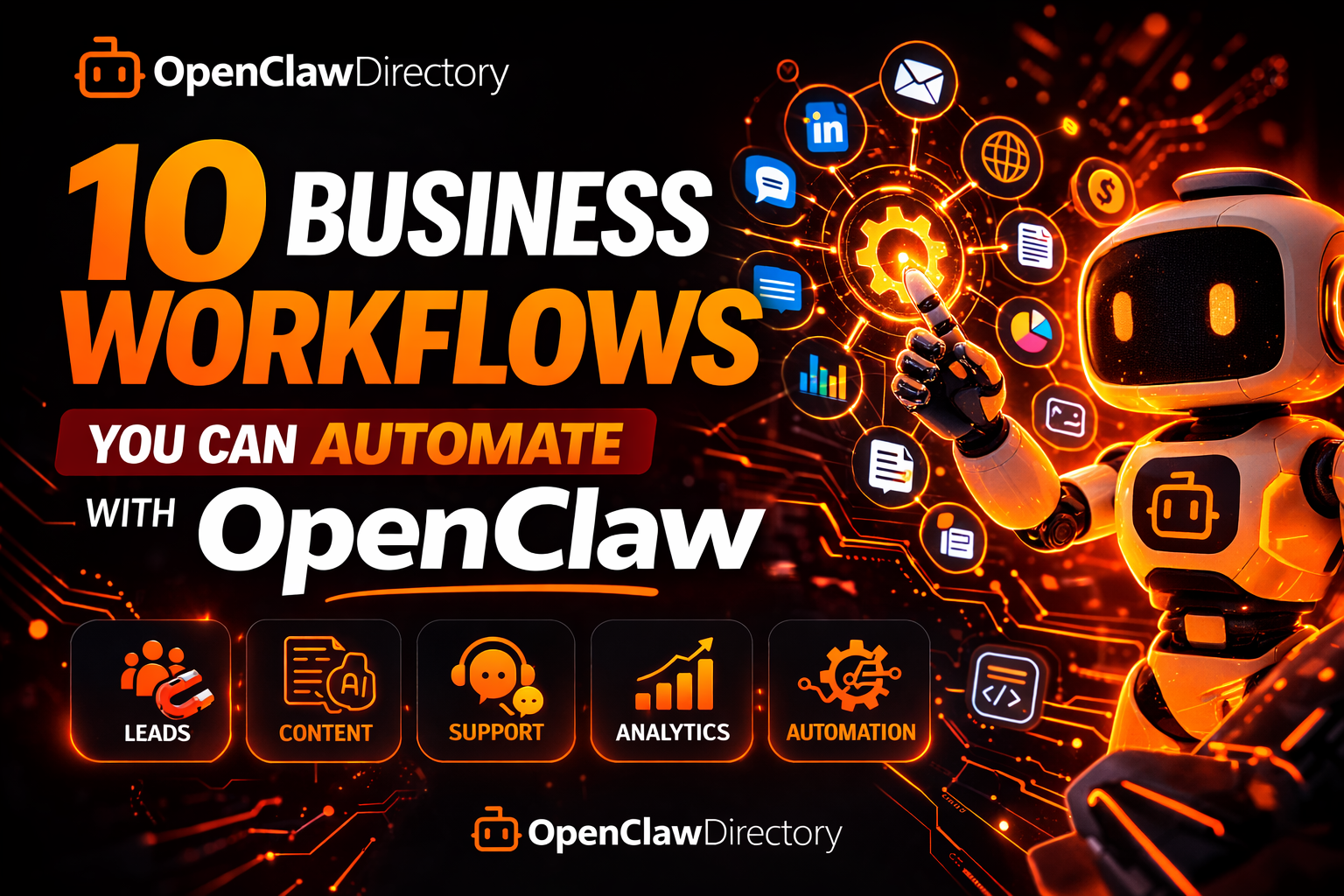 10 Business Workflows You Can Automate with OpenClaw