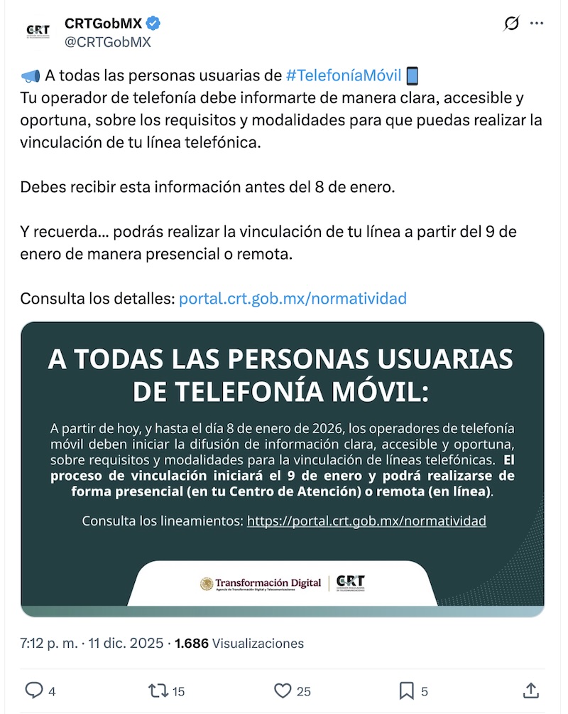 Registro de celulares: ¿Cuáles son las líneas que no deberán darse de alta?