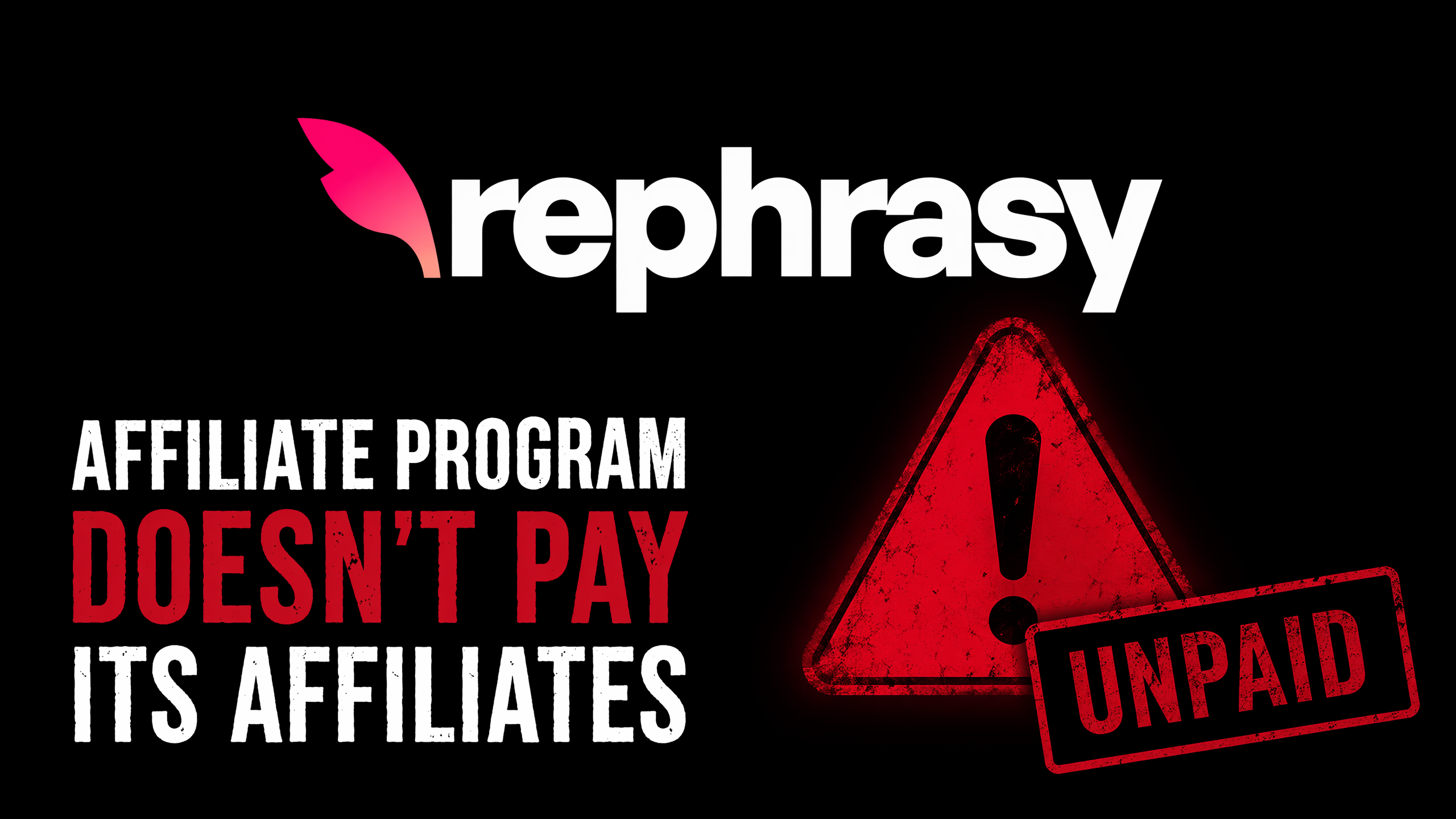 Rephrasy AI Affiliate Program: 5,000 clicks and nothing to show for it