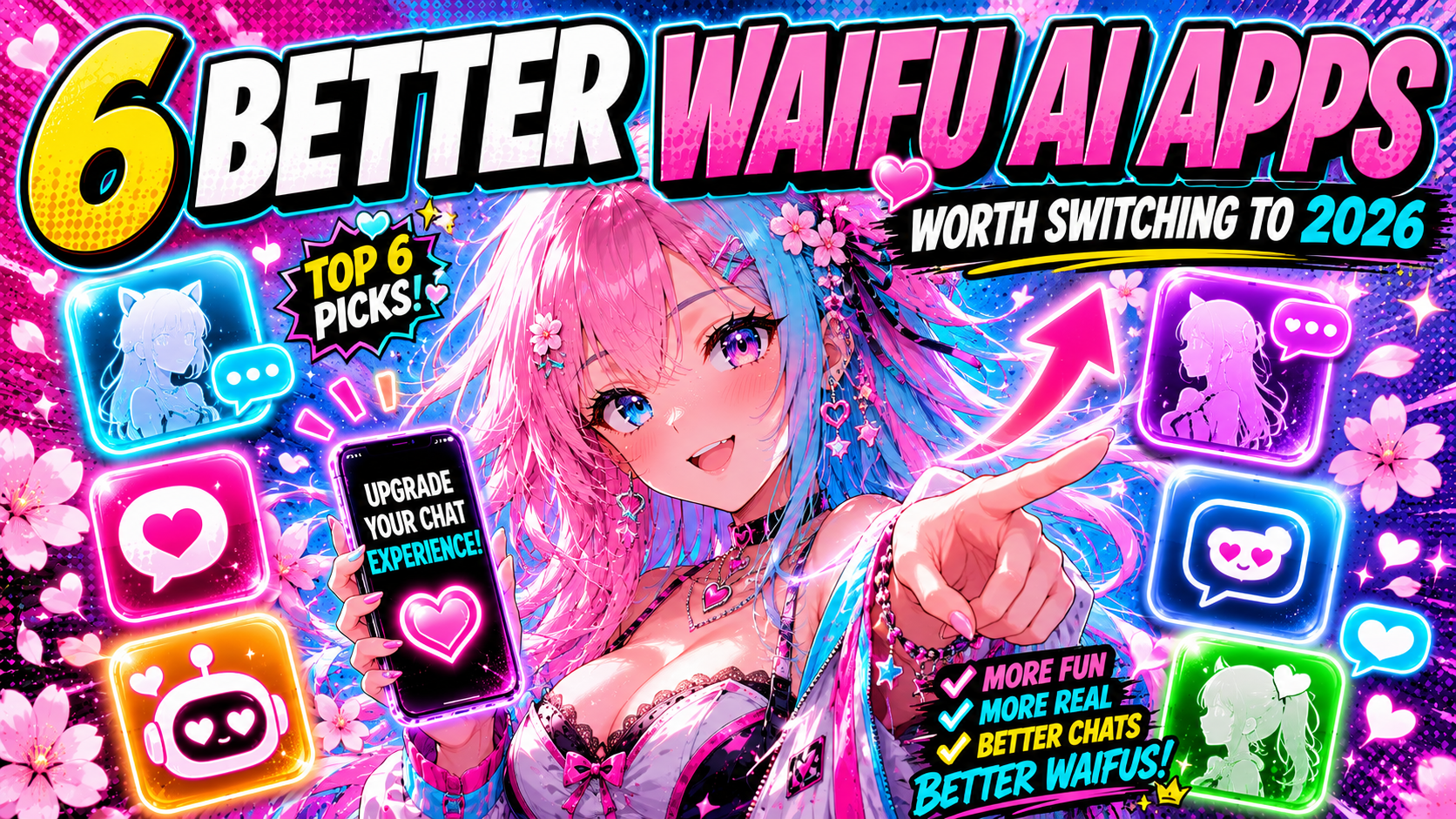 Better Waifu AI Apps: 6 Options Worth Switching To in 2026