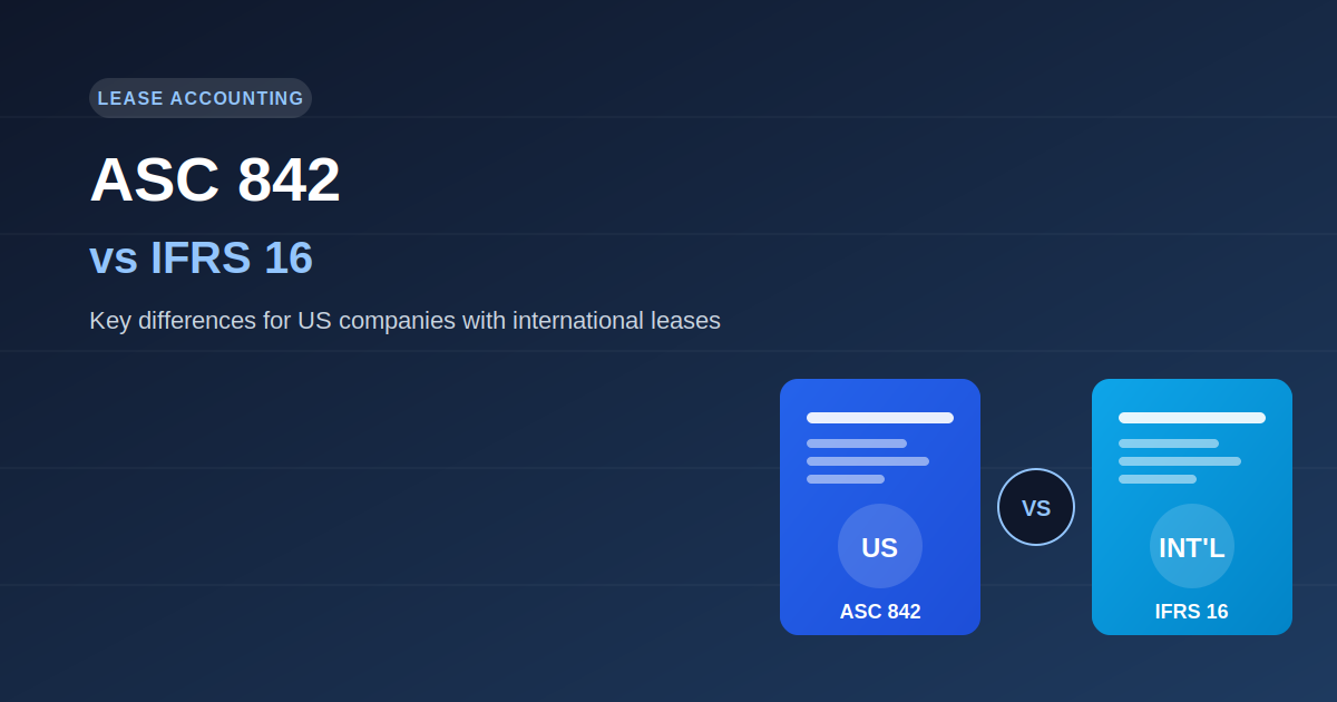ASC 842 vs IFRS 16: Key Differences for US Companies with International Leases