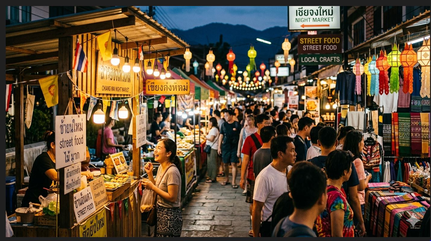 Saturday vs Sunday Walking Streets in Chiang Mai