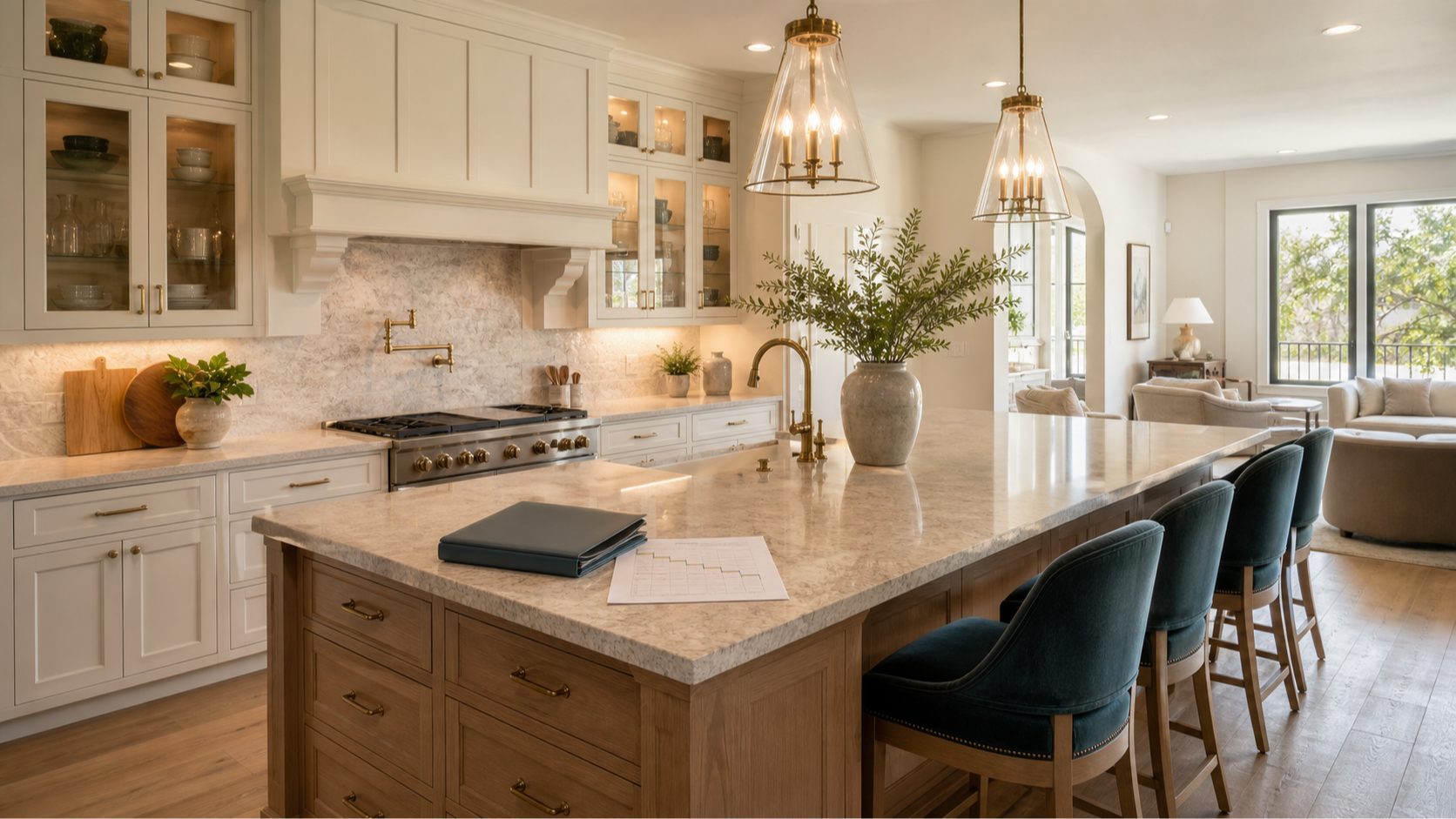 Editorial image of a planned luxury kitchen renovation in Southlake, Texas