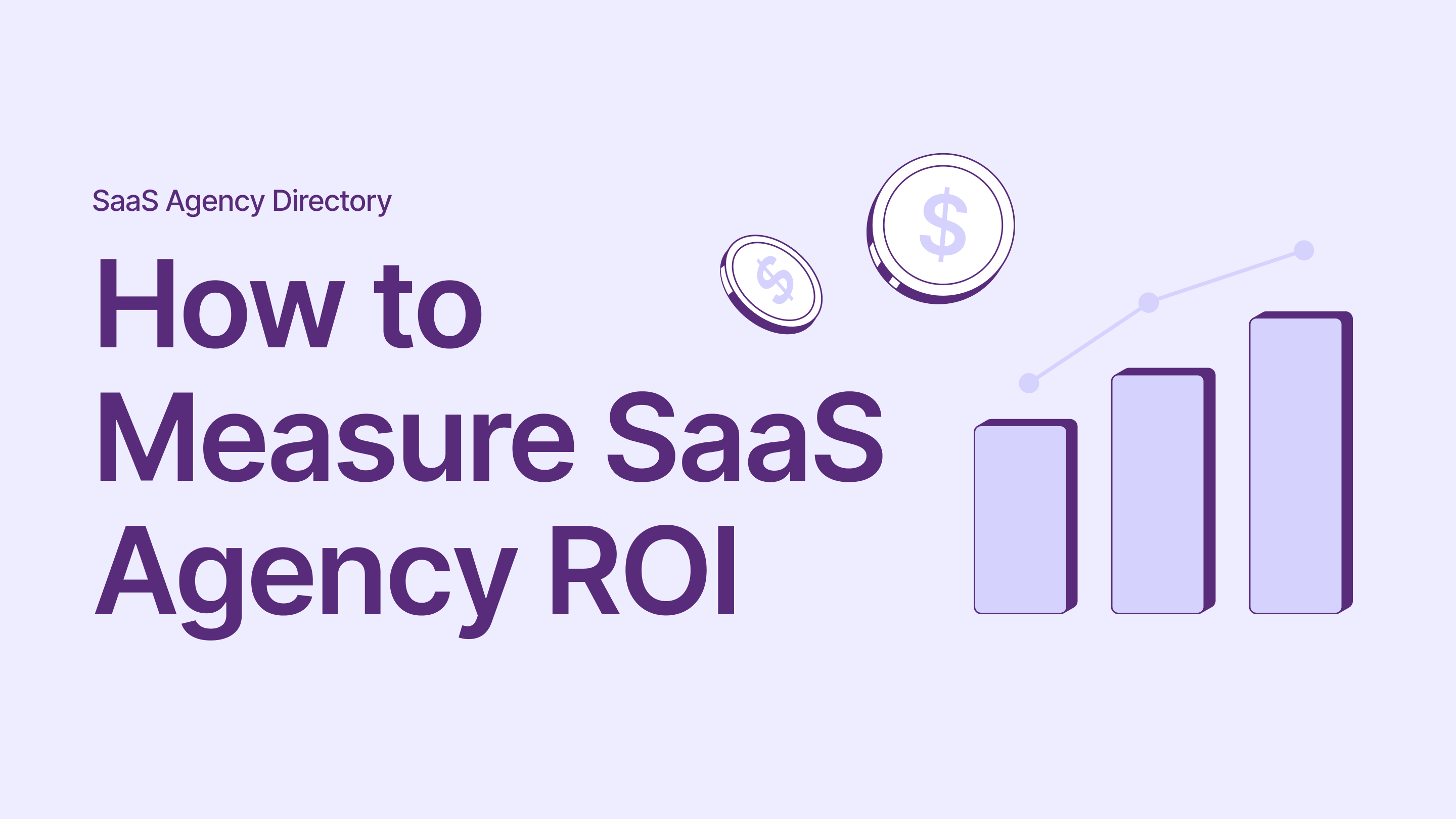SaaS agency ROI ladder showing activity metrics, qualified demand, pipeline, revenue, CAC payback, retention, and expansion.