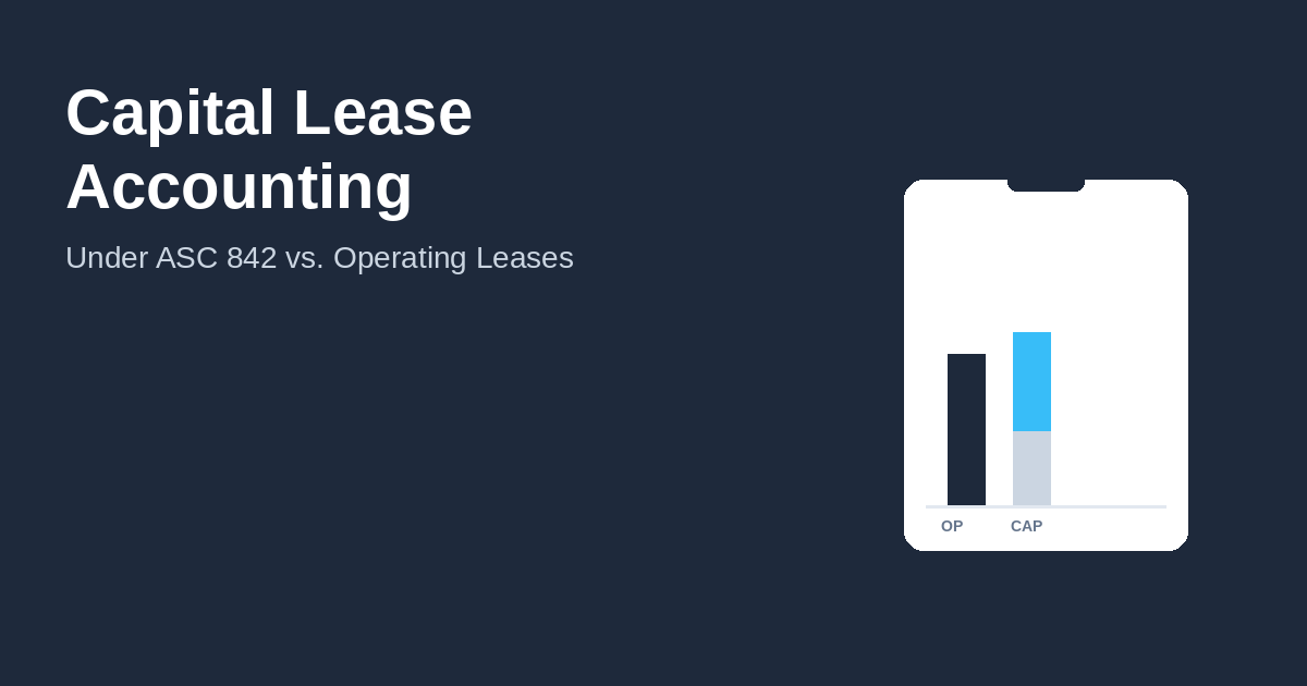 Capital Lease Accounting Under ASC 842: How It Differs From Operating Leases