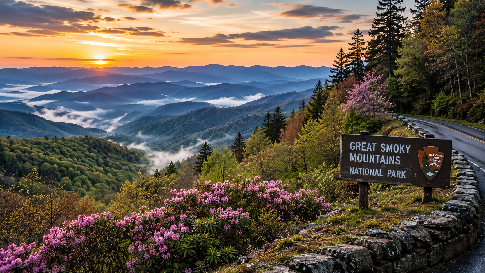 Great Smoky Mountains Sunrise Overlook