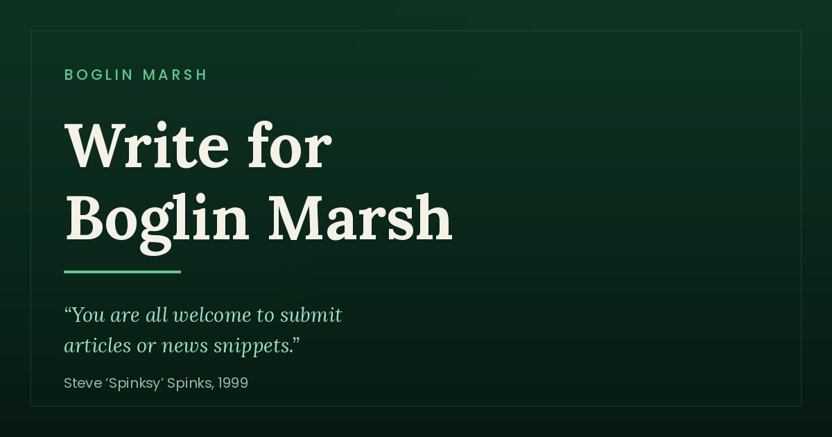 Write for Boglin Marsh