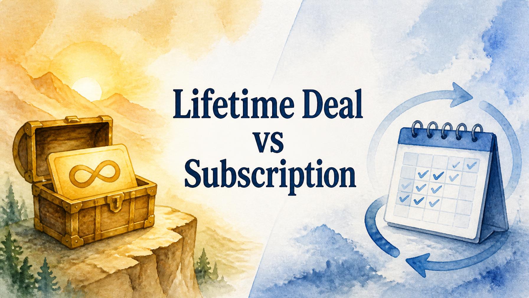 Lifetime Deal vs Subscription: A Founder's Guide to Choosing the Right Model