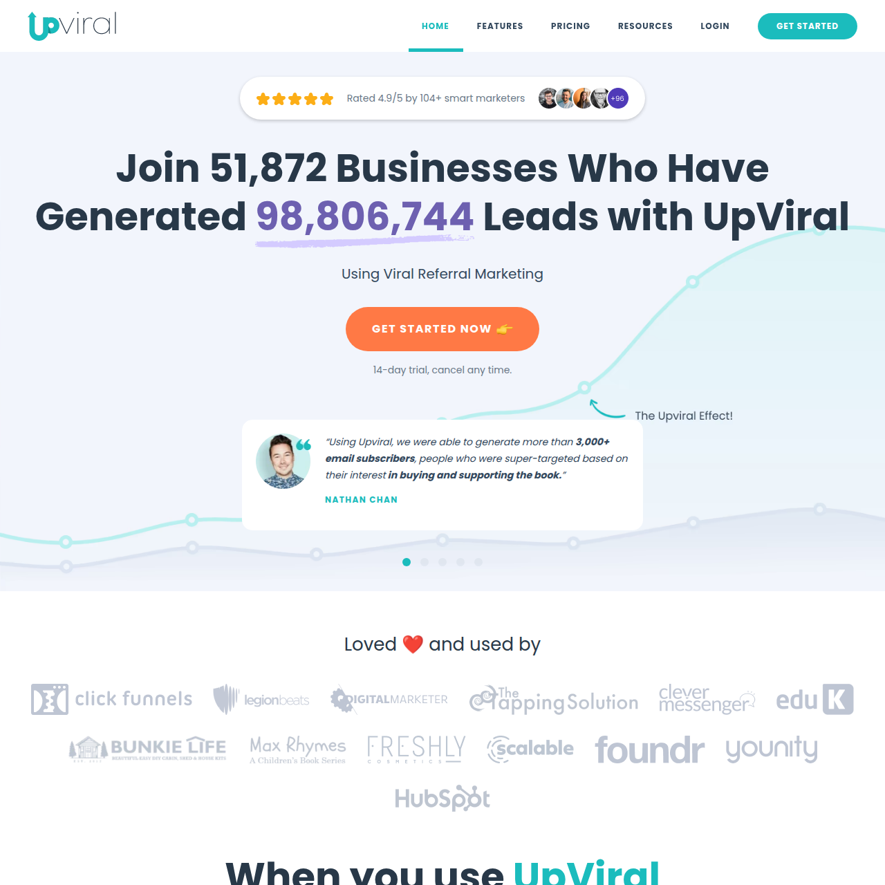 UpViral Home page - Is UpViral worth it? Pros and cons