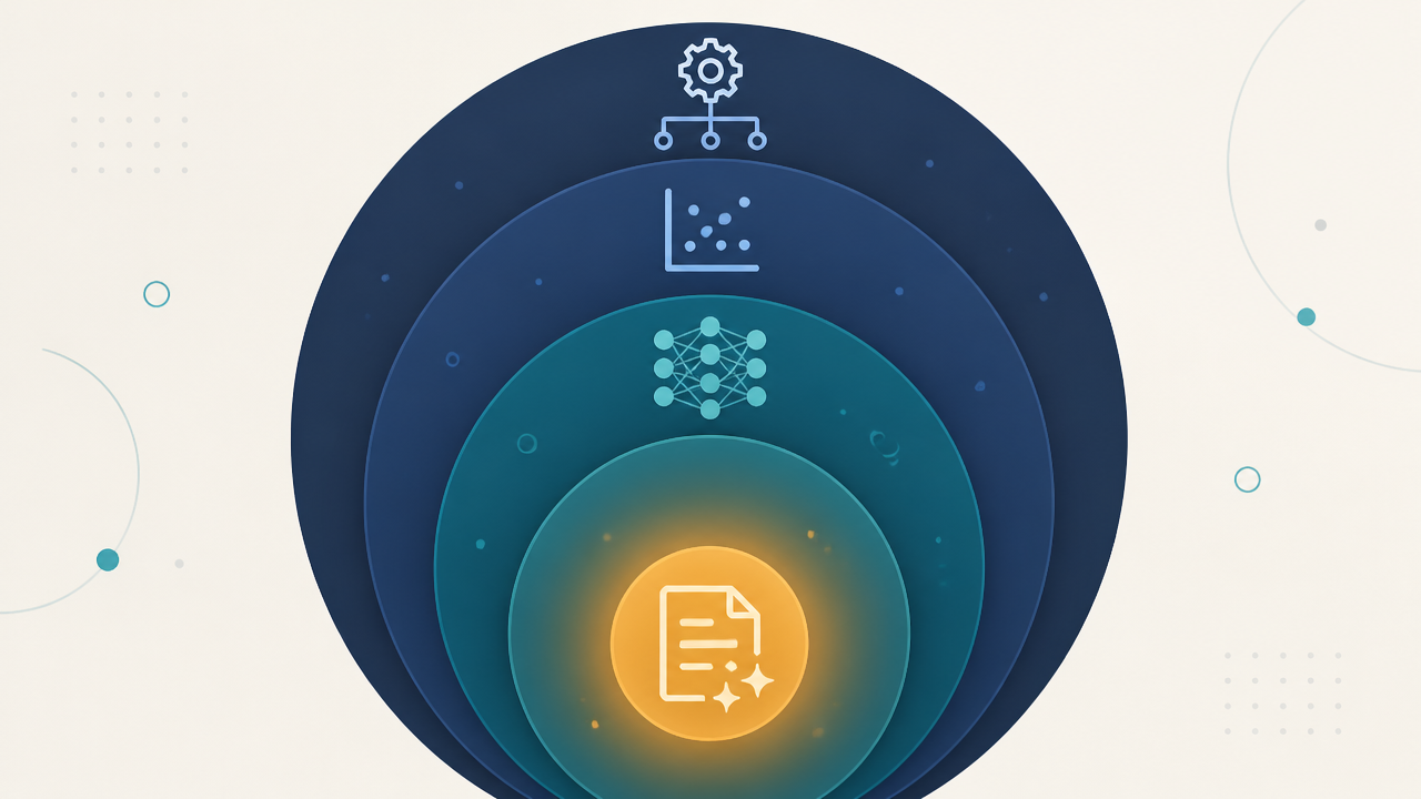 AI vs Machine Learning vs Deep Learning vs Generative AI