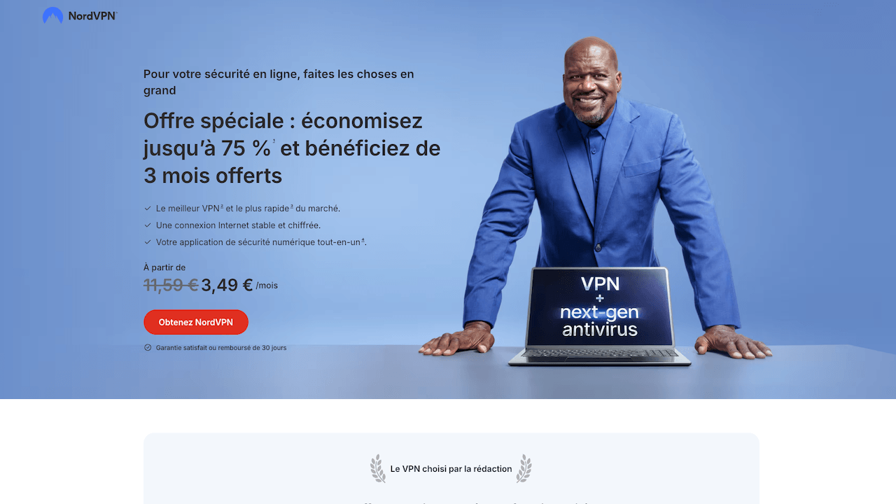 NordVPN offre une suite complète de fonctionnalités de confidentialité et de sécurité qui vont bien au-delà de la protection VPN traditionnelle