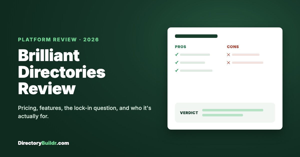 Brilliant Directories review 2026: pricing, pros and cons