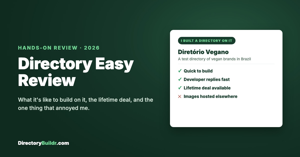 Directory Easy review 2026: hands-on test
