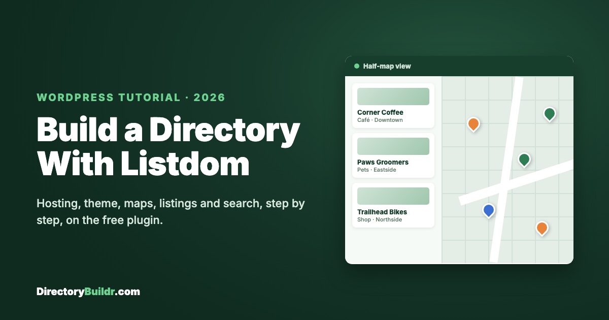 Listdom tutorial: build a WordPress directory step by step