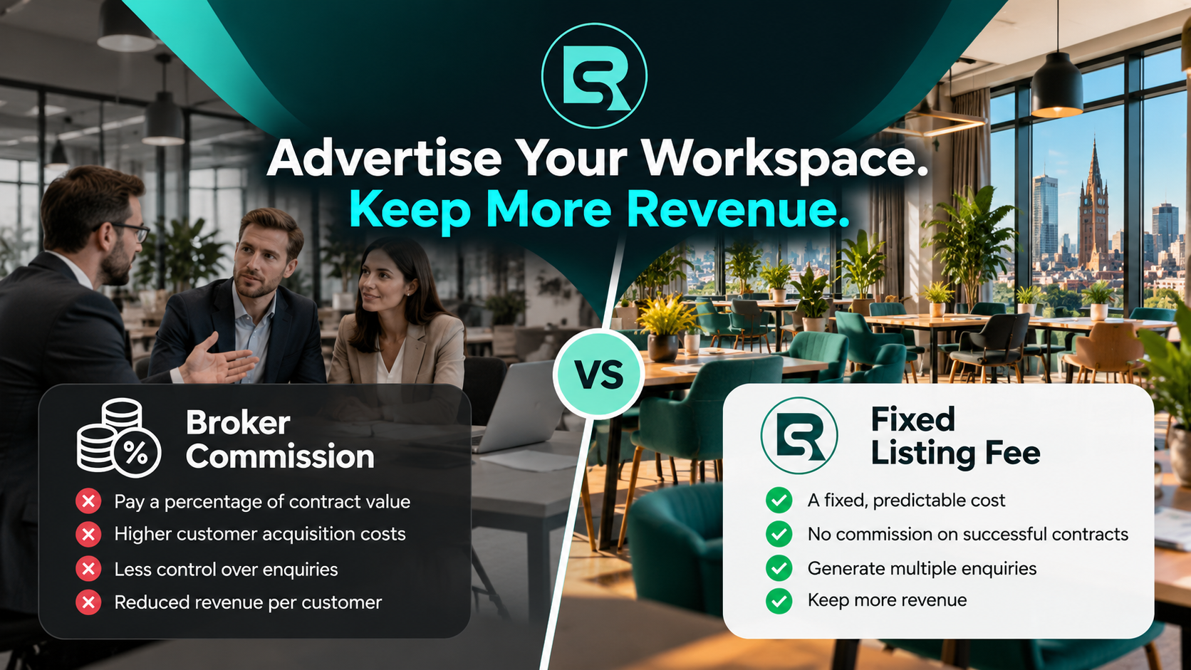 How to Advertise Your Coworking Space or Serviced Office Without Paying Broker Commission