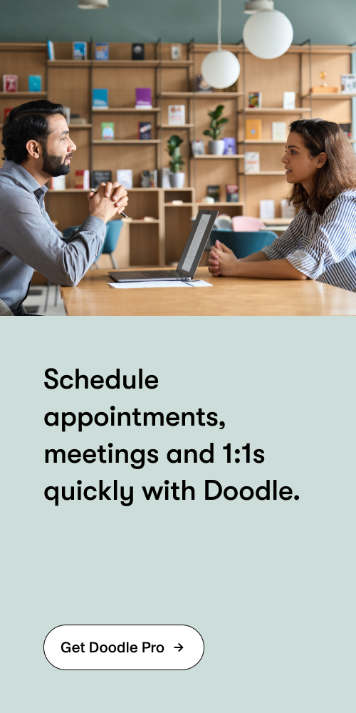 Doodle group scheduling screenshot
