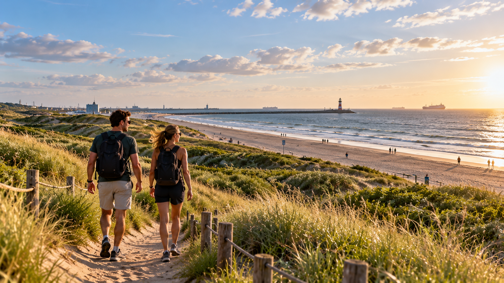 Hoek van Holland: strand, duinen en fietsen