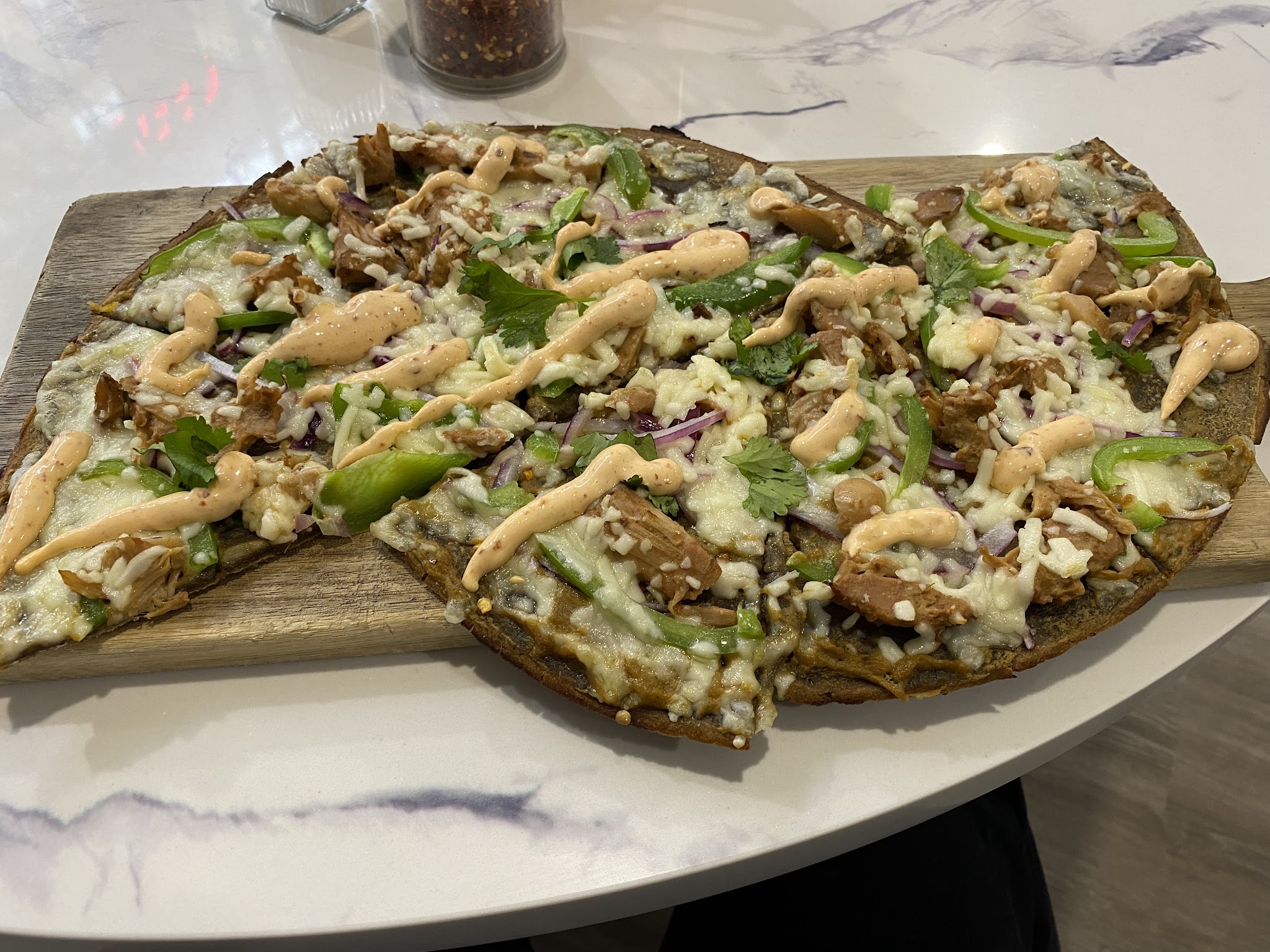 Vegan Cave Cafe Tanoor Pizza