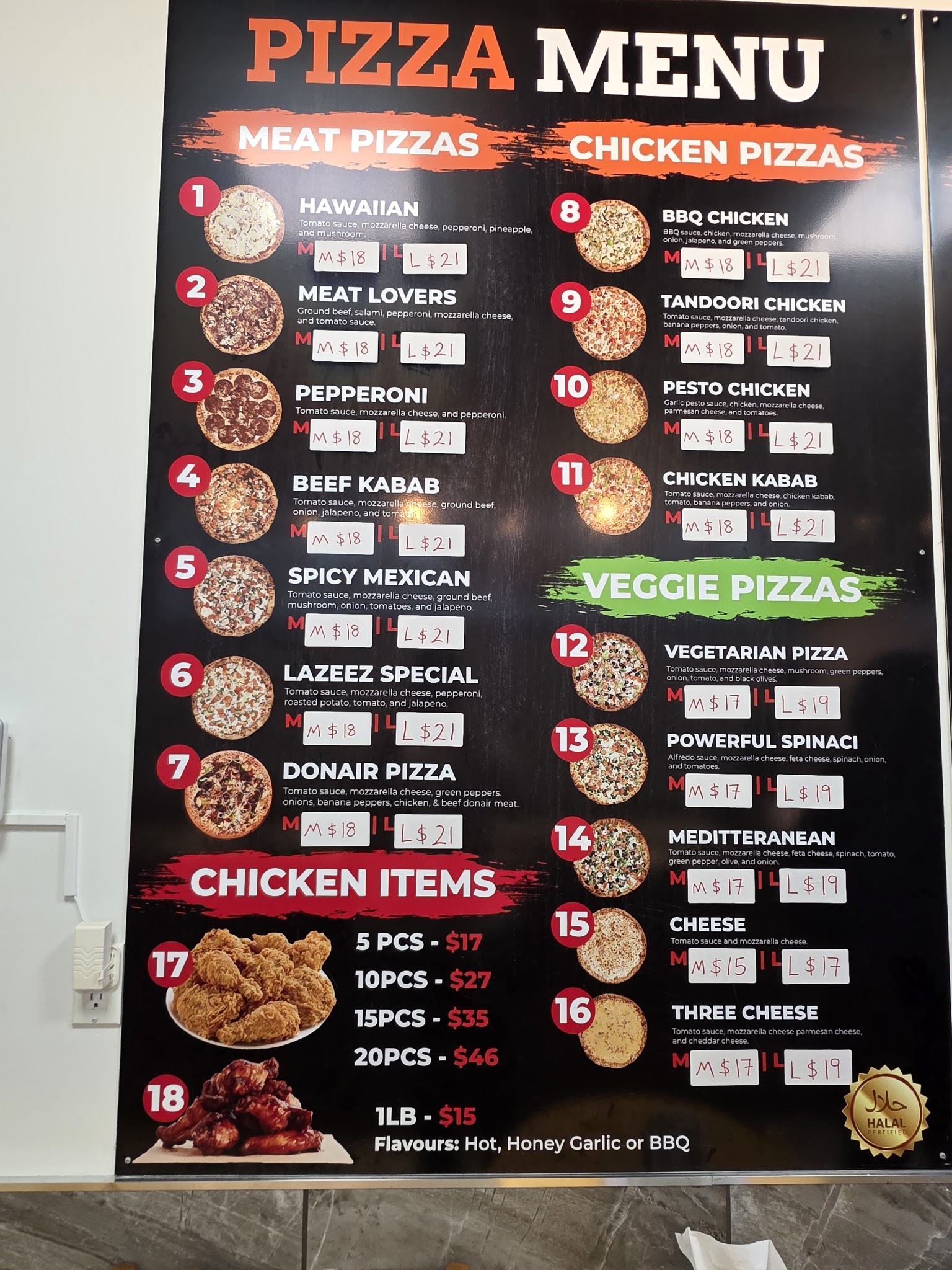 Lazeez Pizza & Kabob House Surrey (Halal, حلال)