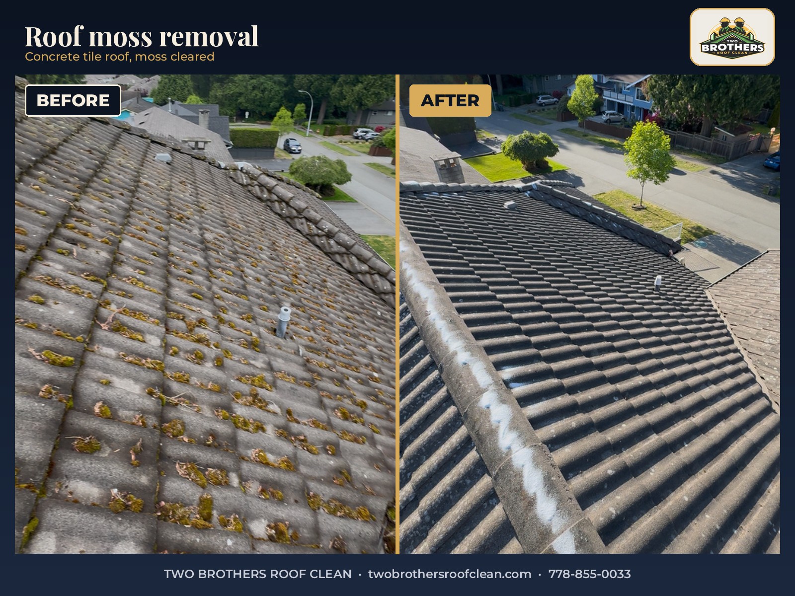 Two brothers roof clean