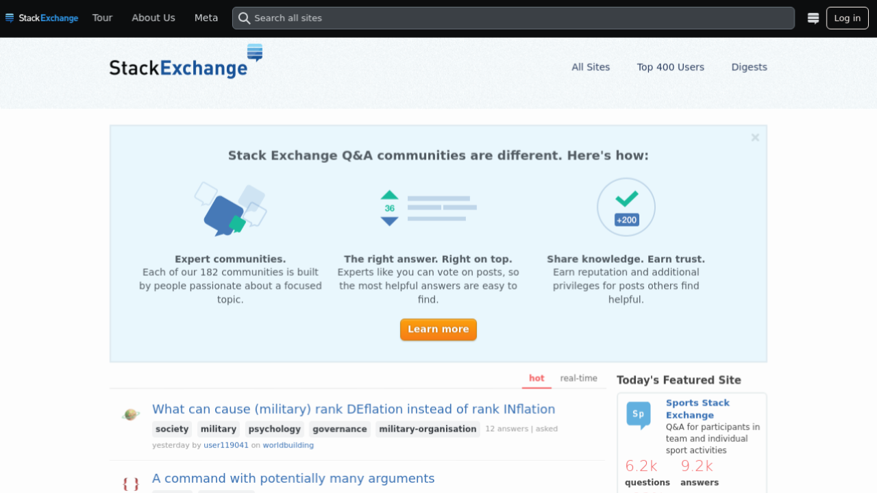 Stack Exchange