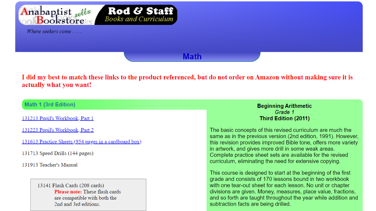 Rod and Staff Curriculum | Christian textbooks and workbooks