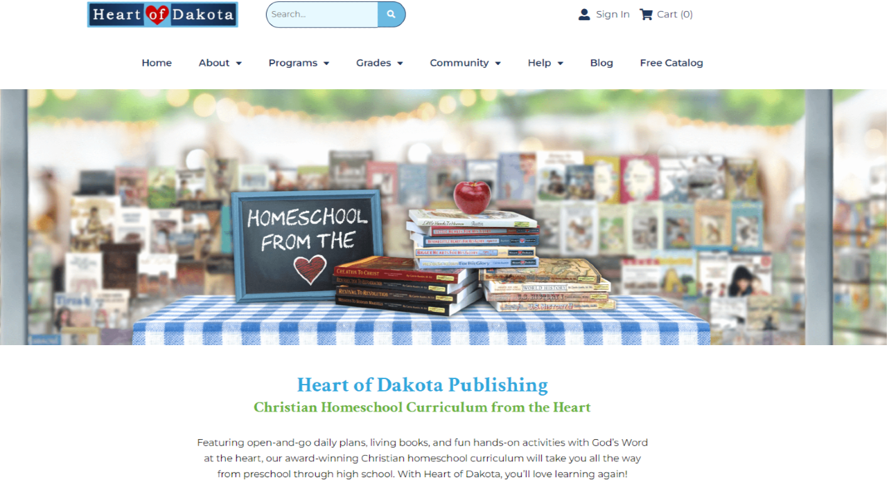 Heart of Dakota Christian Homeschool Curriculum