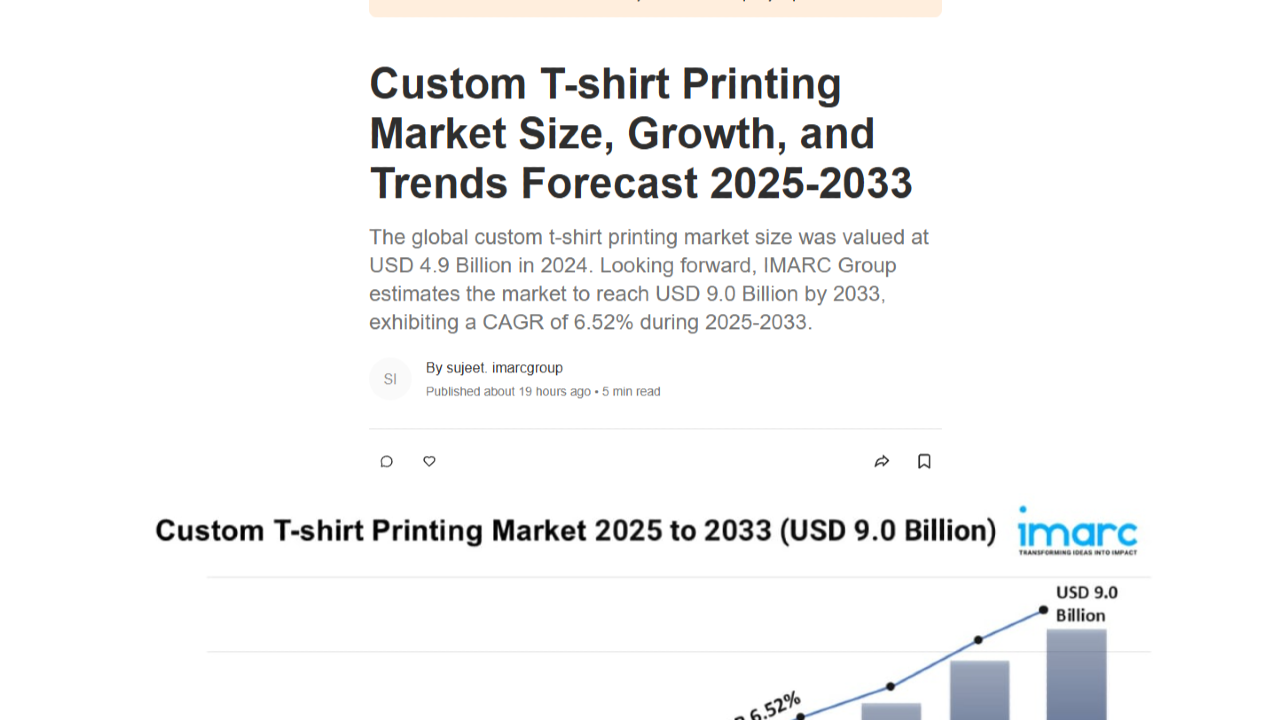  Why This Custom T-Shirt Printing Market Forecast Is a Strategic Resource