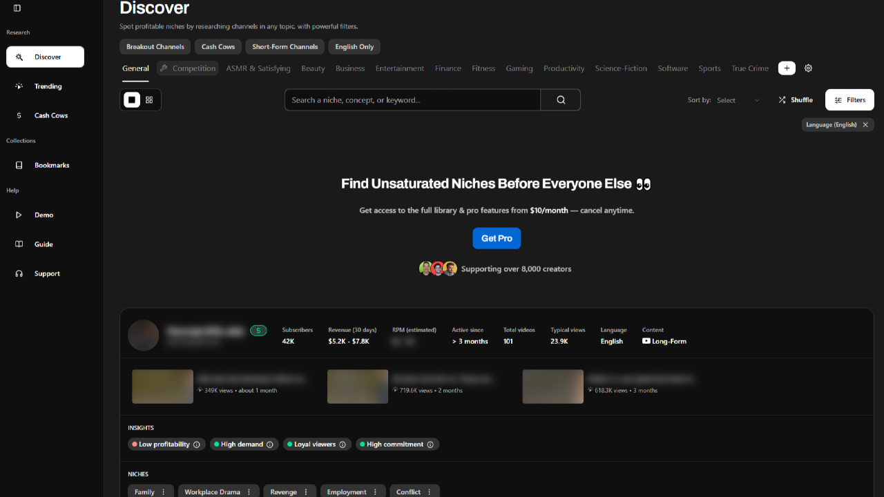 🔍 Why TubeLab’s Niche Finder Belongs in Your YouTube Arsenal